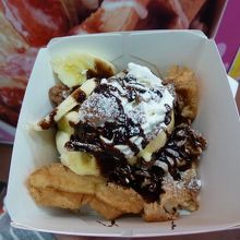 チョコバナナワッフル（外野側）