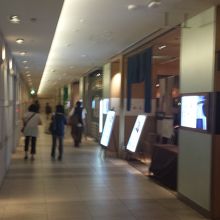 地下のレストラン街です。