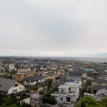 展望台からの眺望?。青海山団地が眼下に広がっています。