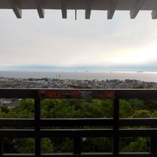 展望台からの眺望?。お城っぽい眺めになりました。