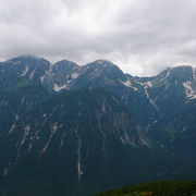 頂上からはアルプスの絶景