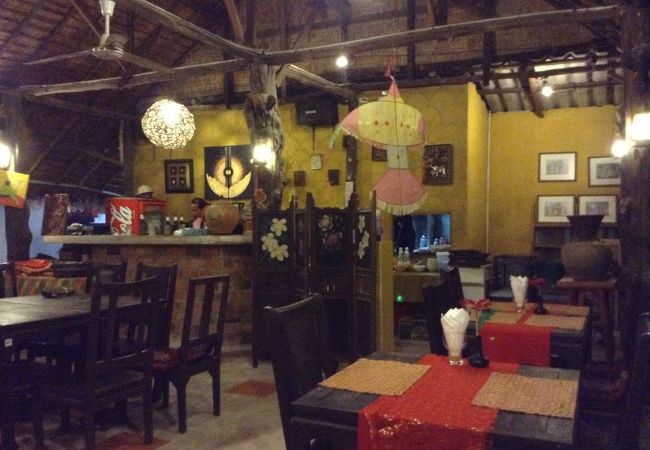 バンニアンビーチのシーフードレストラン