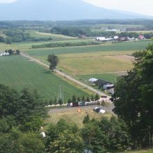 展望台から望むキャンプ場の遠景