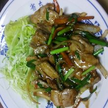 豚のしょうが焼き（省ちゃんにて）