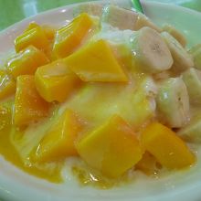 2013年5月訪問時　芒果バナナ雪花氷の組み合わせは最強か