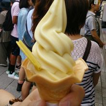 芋ようかんソフトクリーム。