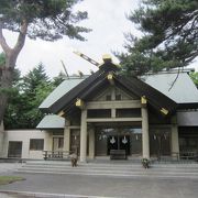 江別駅すぐの神社