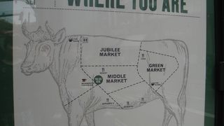 案内マップも面白いマーケット