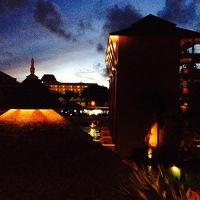 部屋からの日暮れ