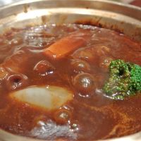 特別にお願いした名物の絶品ビーフシチュー
