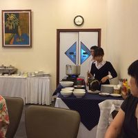 朝食会場の様子