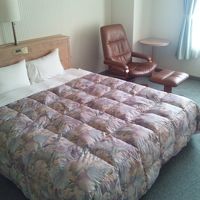 ひろめの部屋に大きなベッド