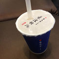 出国直前にタピオカミルクティー！