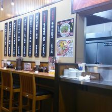 メニューが貼られてます