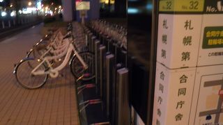 札幌駅の北口近くにもサイクルポート