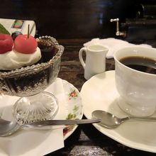 ホットコーヒー&コーヒーゼリー