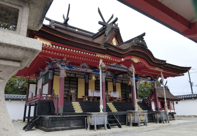 錦織神社 --- 富田林市にある極彩色の神社です。