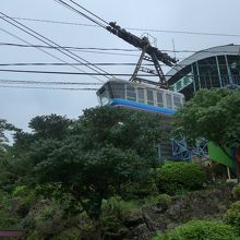 行ったときには運行していたロープウエー　この便が最後