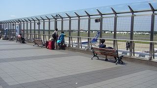 ANAやスカイチームの機材が見られる