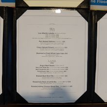 ディナーメニュー2