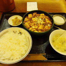 マーボー豆腐のセット