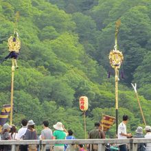 祇園祭の山鉾の原型の剣鉾。