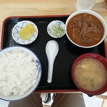 もつ煮定食