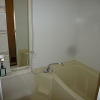 温泉地では、めったに使わない部屋のバスルーム