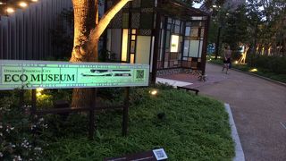 日本橋川沿いにエコミュージアム