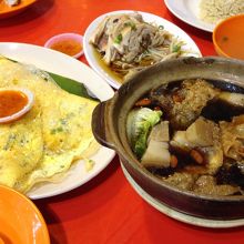バクティ  牡蠣のオムレツ  海南鶏飯風