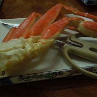 ２日間ともカニ付き。これだけでお腹一杯！