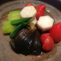 炊き合わせ。ここにもナス！　これは京都の料理屋顔負けの味。