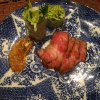 にいがた和牛Ａ５・イチボのローストビーフ。とろける〜。