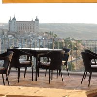 朝食会場からの眺め。（朝食は室内のみ）