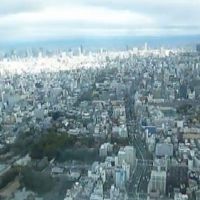 バスルームから、大阪の町が一望できます。