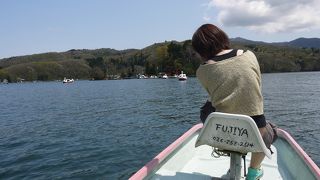 ボートで楽しめる