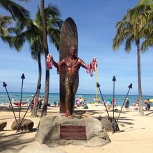 ビーチのそばです