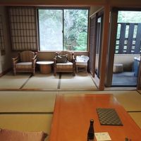 客室露天風呂のほかに、ユニットバスもあり。