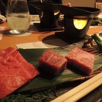 メインは宍道湖のシジミか和牛。お肉をチョイス！