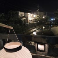 提灯片手にお散歩。