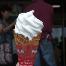 人気No.1のソフトクリームは350円です