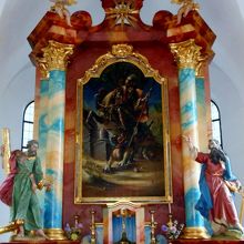 ドイツバイエルン州の村の聖ゲオルグ礼拝堂。