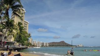 人も少なくのーんびり出来るビーチです