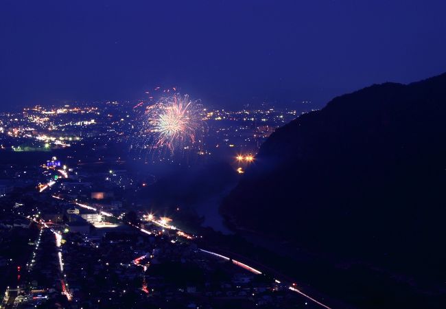 「さかほぎ祭り」爆裂大花火