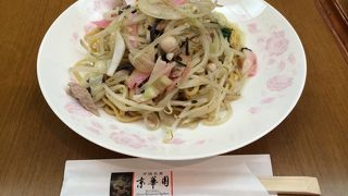 太麺皿うどんが美味しかったです。