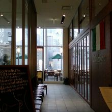 外の景色も素敵です。