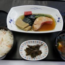 機内食　金目鯛の煮付け