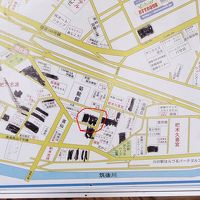 2014年6月・原鶴温泉バス停の地図。消されている。