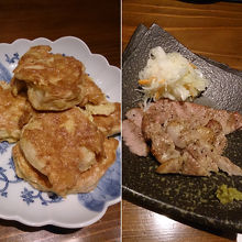 ままや風ふーいりちーとやんばる島豚アグー豚の網焼き