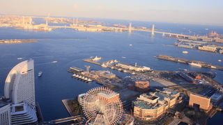 夕陽がきれいに見えました！　うっすら富士山も！